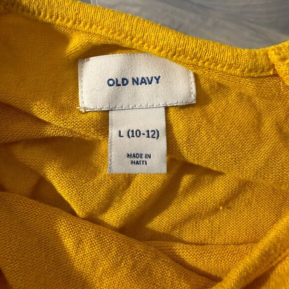 Old Navy gold/yellow top - girl's size 10/12 - Picture 3 of 3